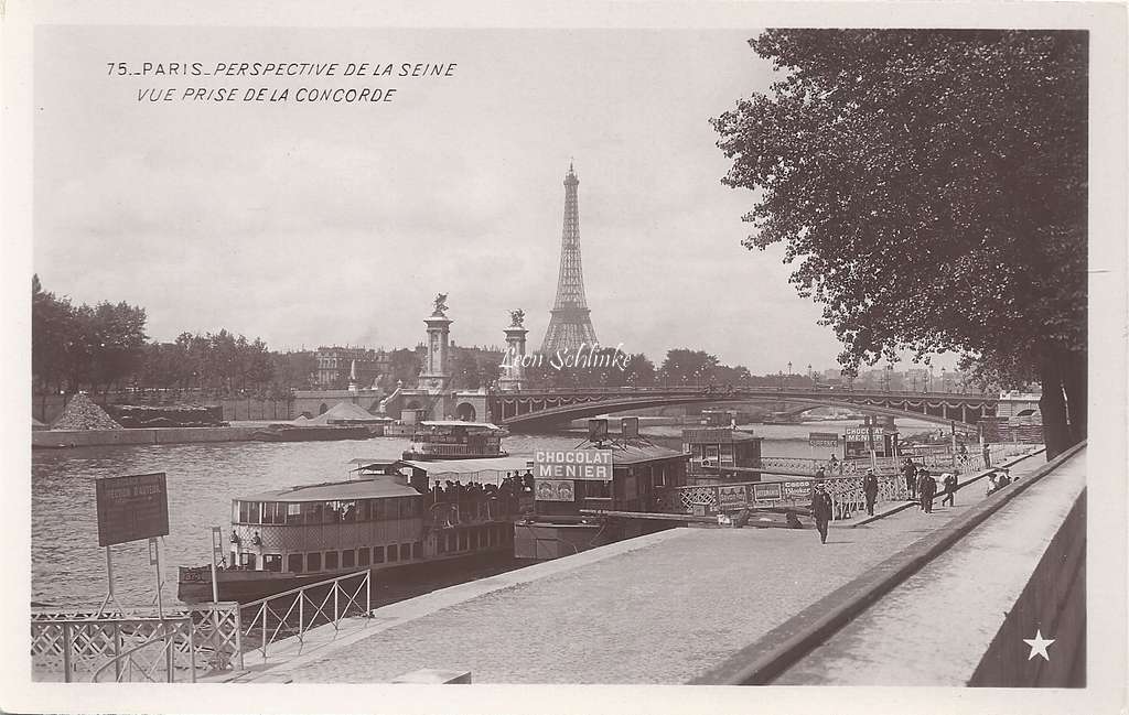 75 - Perspective de la Seine - Vue prise de la Concorde