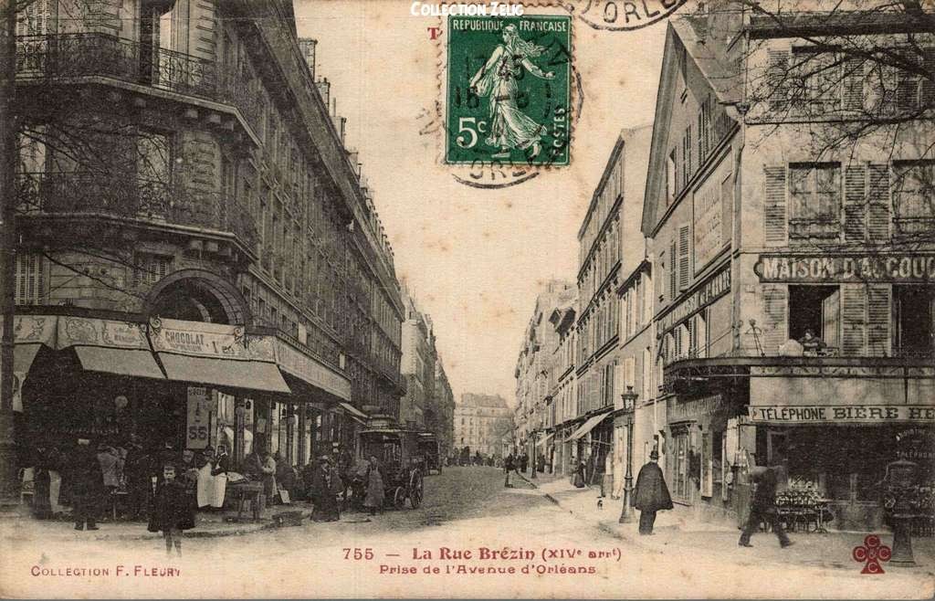 755 - La Rue Brézin prise de l'Avenue d'Orléans