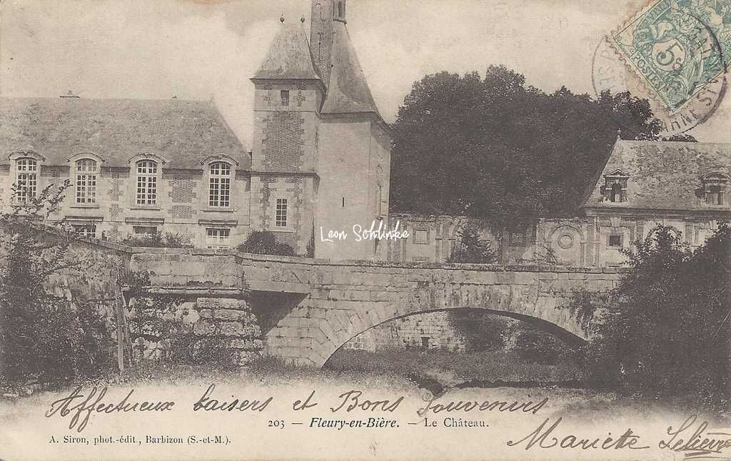 77-Fleury-en-Bière - 203 - Le Château (A.Siron)