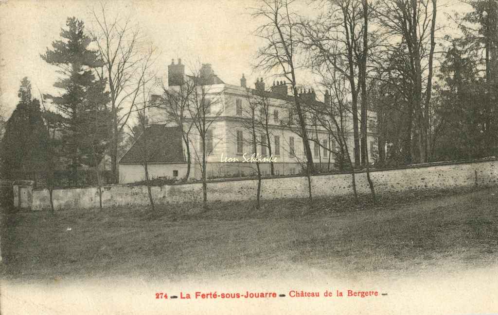 77-La Ferté-ss-Jouarre - Château de la Bergette (R&F 274)