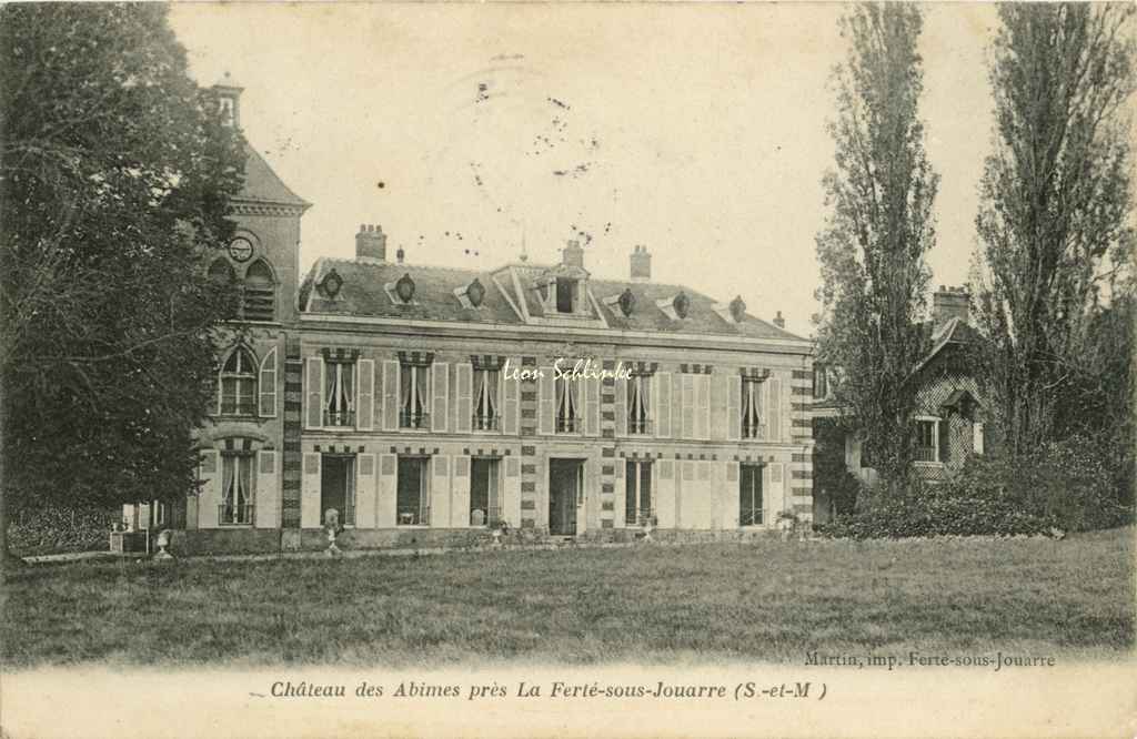 77-La Ferté-ss-Jouarre - Château des Abimes (Martin imp.)