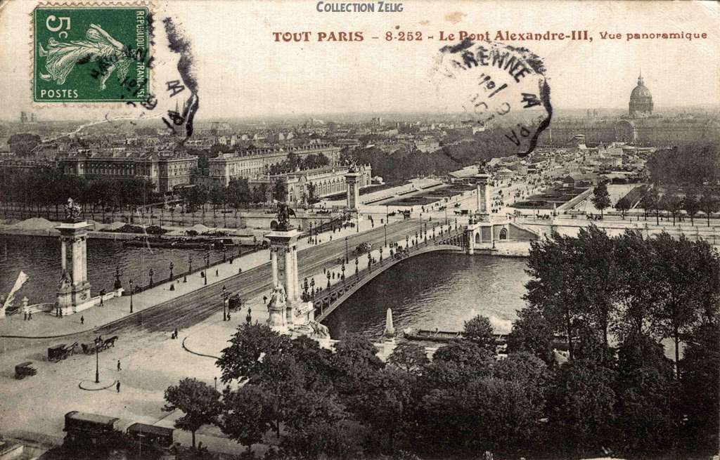 8 - 252 - Le Pont Alexandre III - Vue panoramique