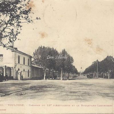 80  - Caserne du 23° d artillerie et le Boulevard Lascrosses 1