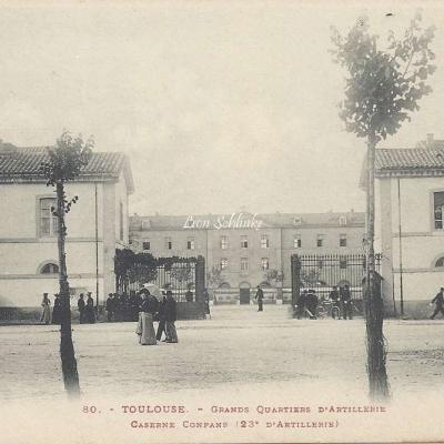 80 - Grands Quartiers d'artillerie, Caserne Compans (23° d'artillerie)
