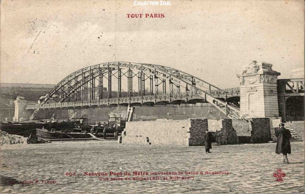 803 - Nouveau Pont du Métro traversant la Seine à Austerlitz