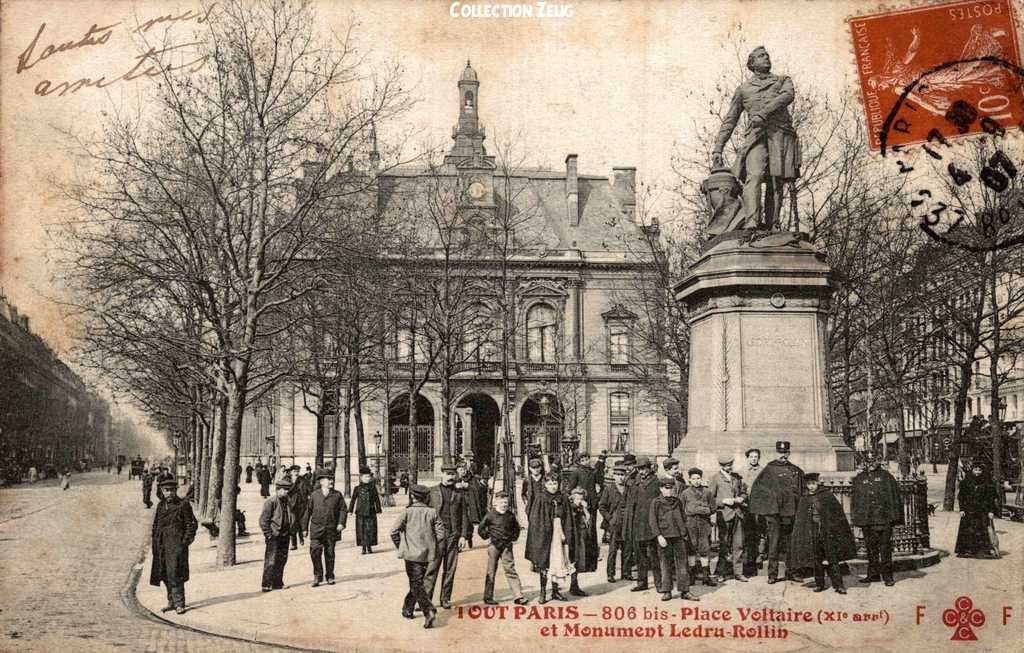 806 bis - Place Voltaire et Monument Ledru-Rollin