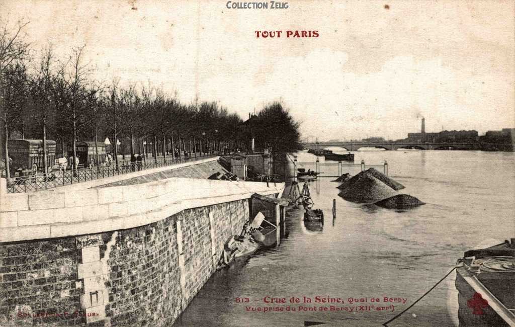 813 - Crue de la Seine - Quai de Bercy