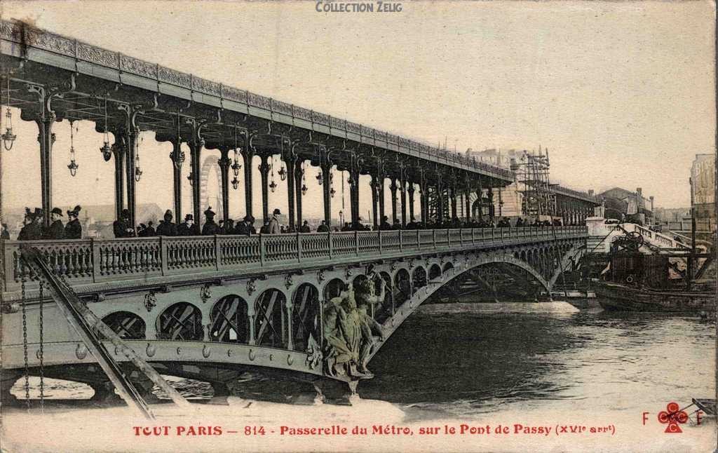 814 - Passerelle du Métro, sur le Pont de Passy