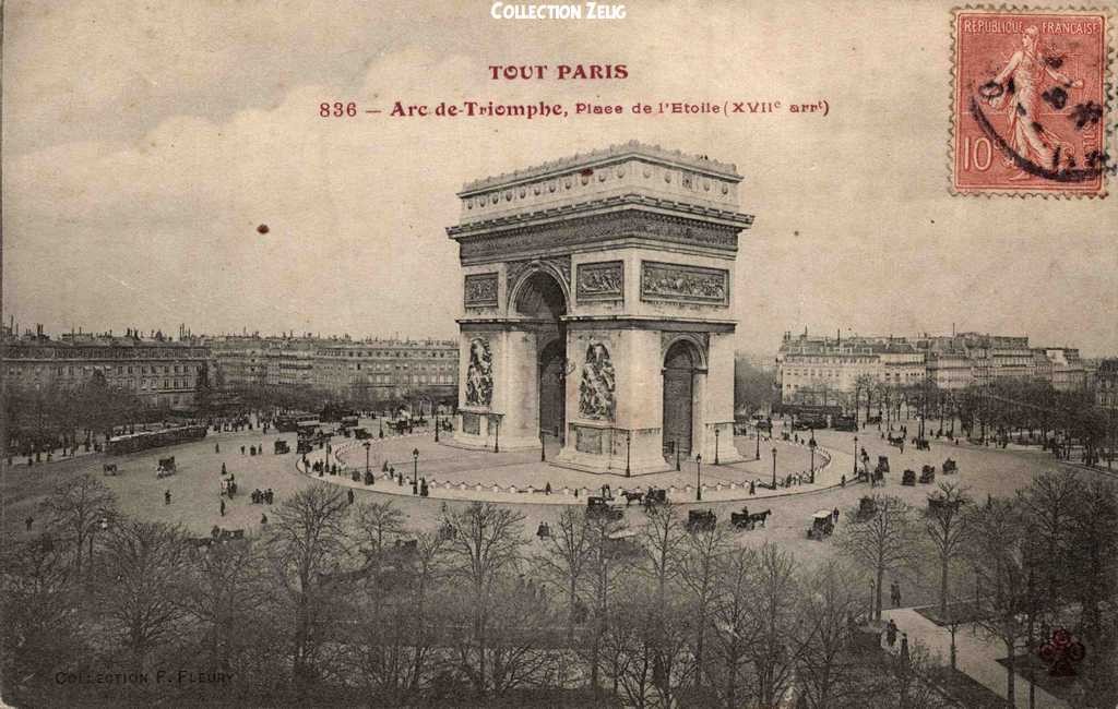 836 - Arc-de-Triomphe - Place de l'Etoile