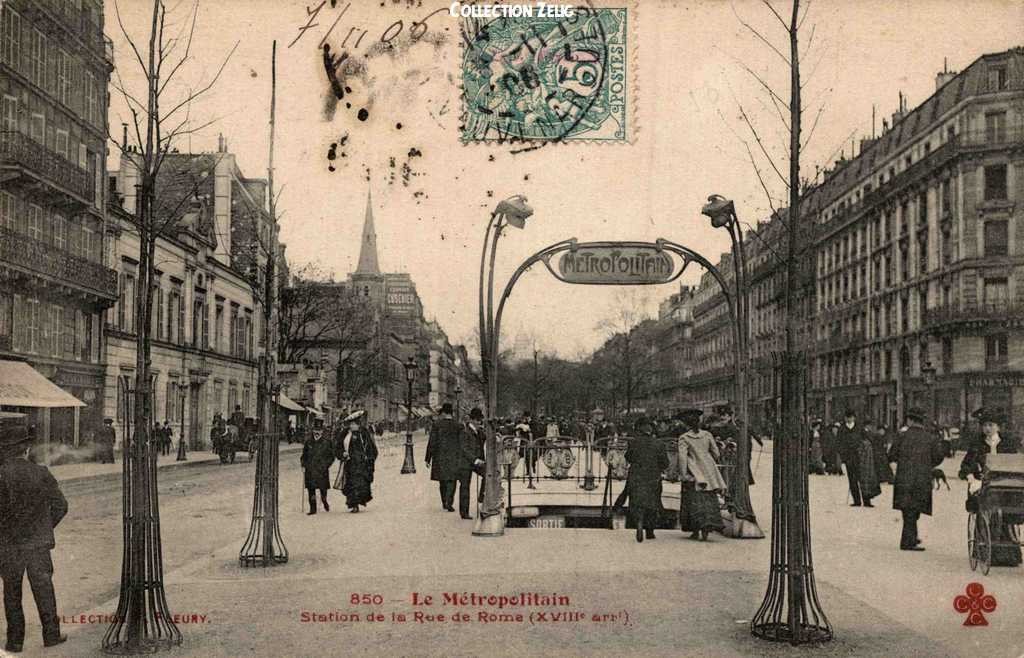 850 - Le Métropolitain - Station de la Rue de Rome