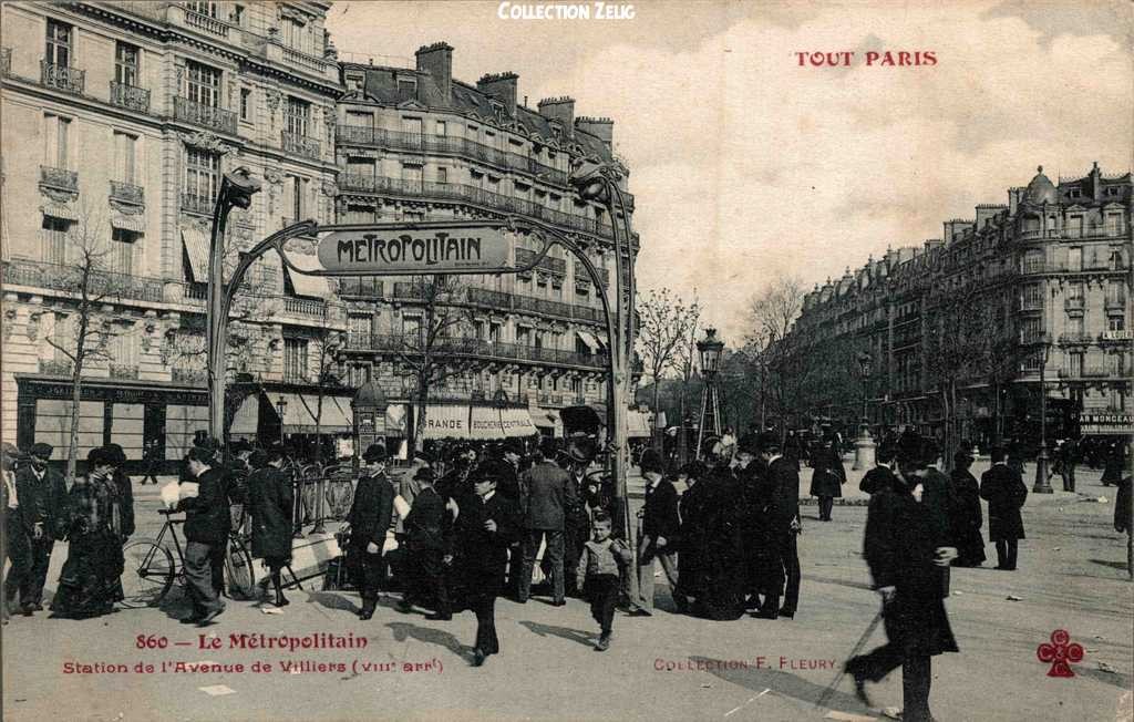860 - Le Métropolitain - Station de l'Avenue de Villiers