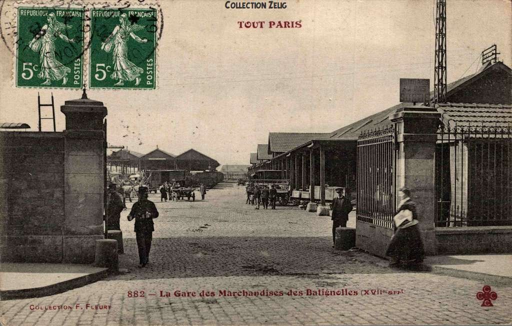 882 - La Gare des Marchandises des Batignolles