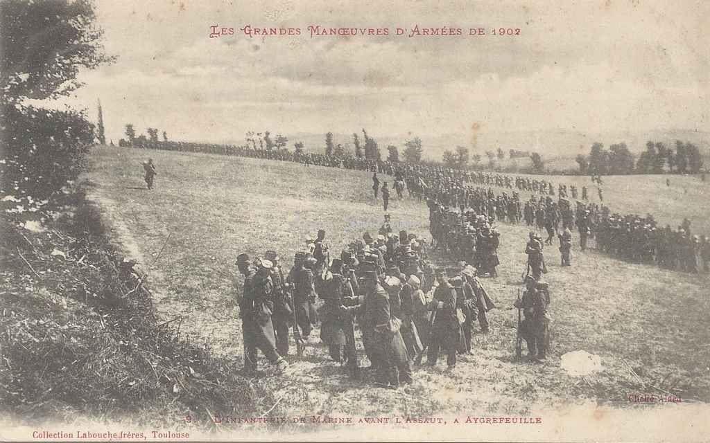 9 - L'Infanterie de Marine avant l'assaut, à Aygrefeuille
