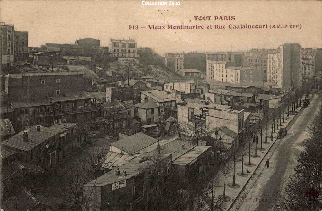 918 - Vieux-Montmartre et Rue Caulaincourt