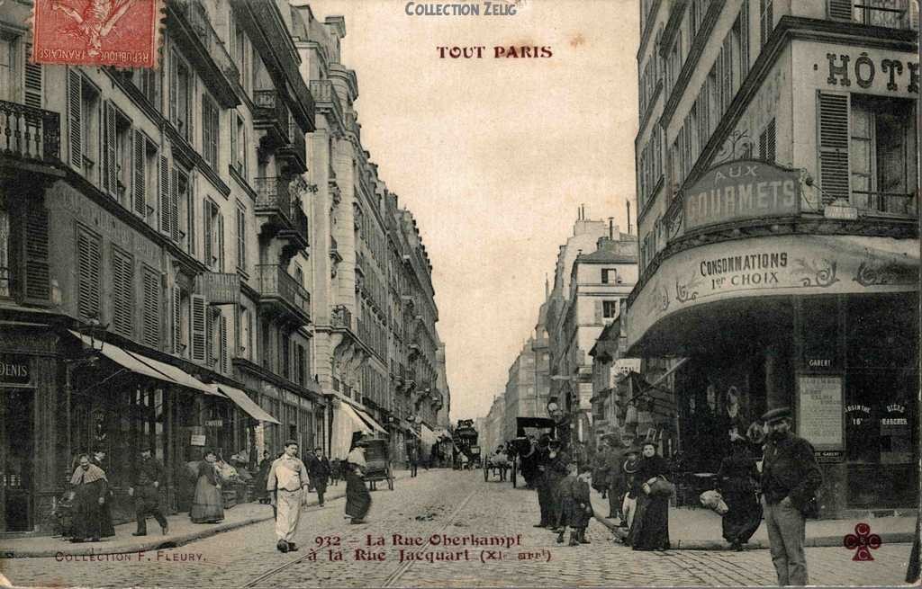 932 - La Rue Oberkampf à la Rue Jacquart