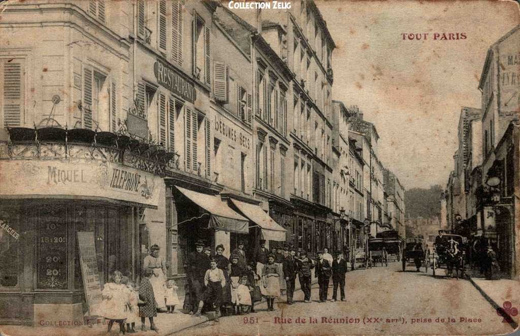 951 - Rue de la Réunion prise de la Place