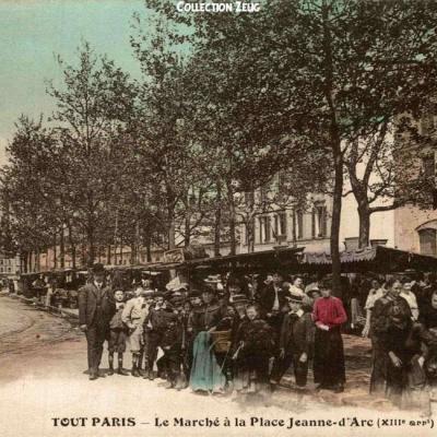 972 - Le Marché à la Place Jeanne d'Arc
