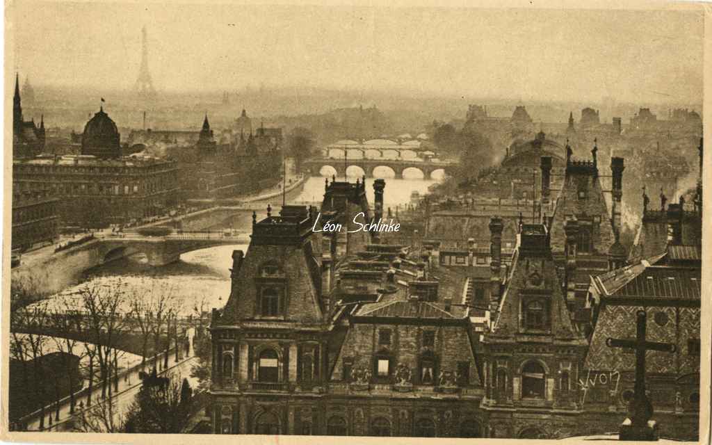 98 - Vue panoramique de Paris, les 7 Ponts