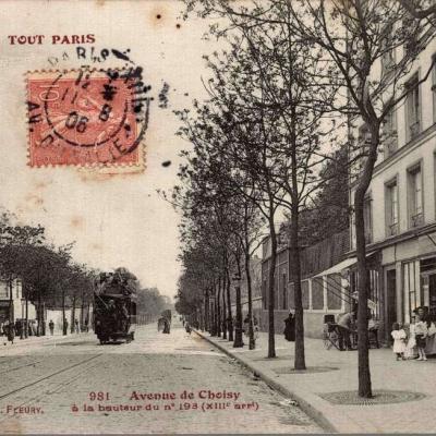 981 - Avenue de Choisy à la hauteur du N° 193