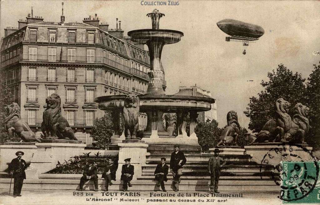 988 bis - Fontaine de la Place Daumesnil - Le 