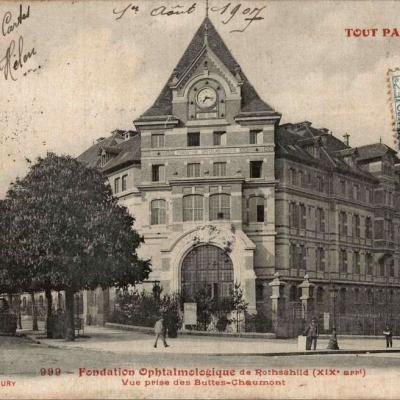 999 - Fondation Ophtalmologique Rothschild - Vue prise des Buttes-Chaumont