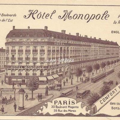 A. Bréger - Hôtel Monopole, 30 Bd Magenta