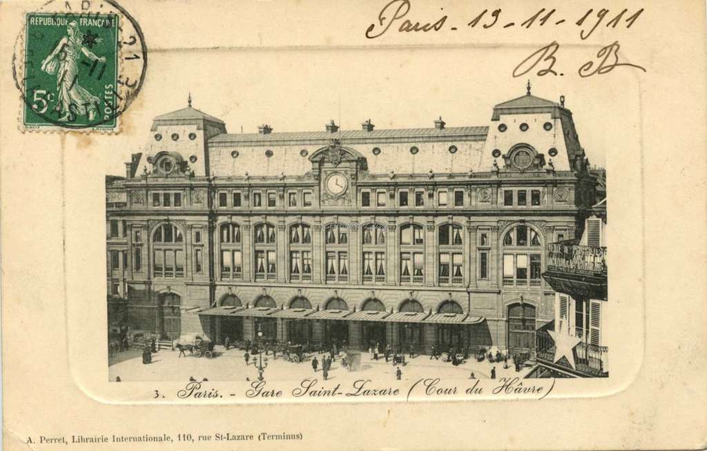 A. Perret 3 - Paris - Gare Saint-Lazare (Cour du Hâvre)