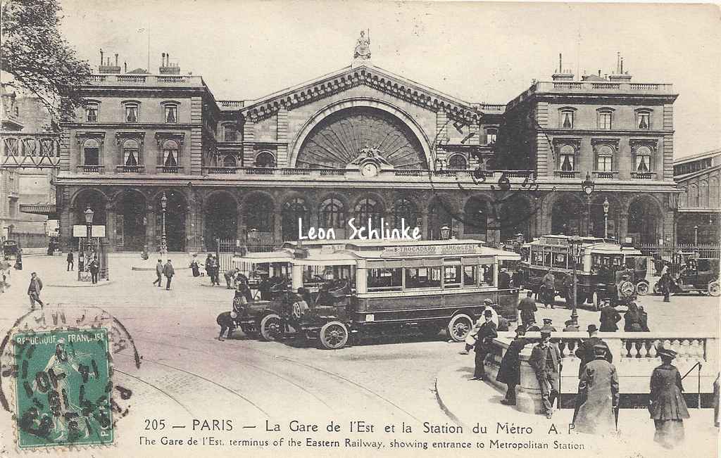 AP 205 - La Gare de l'Est et la Station du Métro