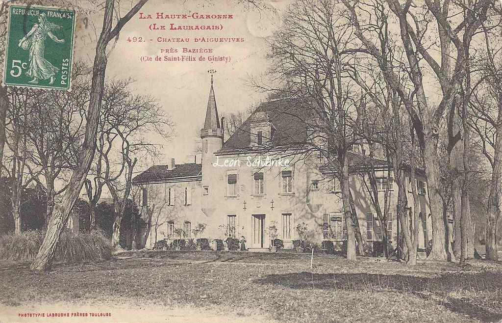 Baziège - Château d'Aiguevives (Labouche 492)