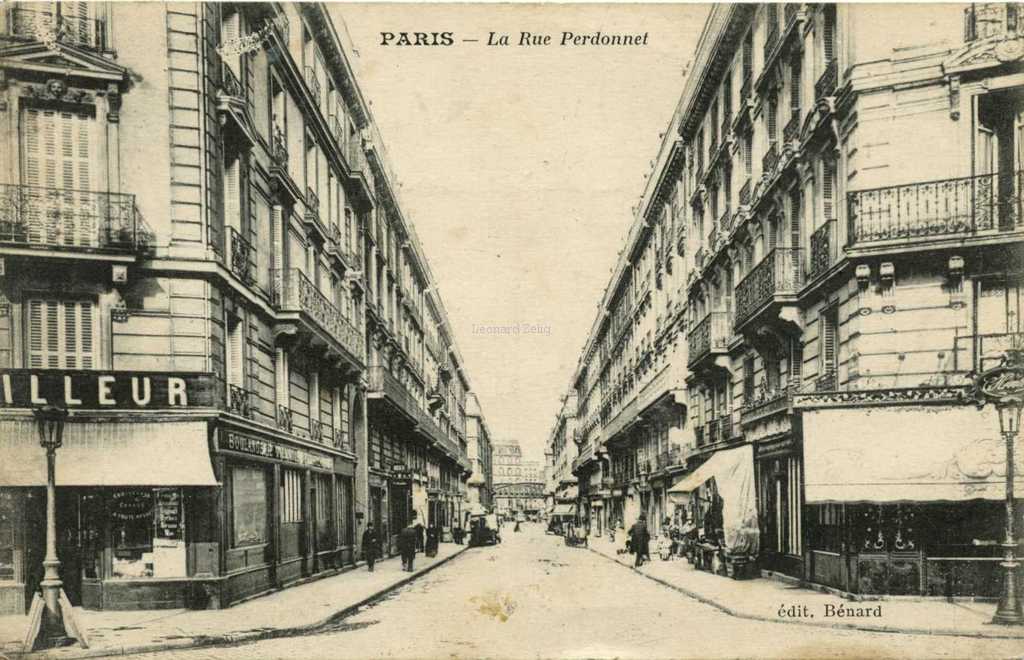 Bénard édit . - PARIS - La rue Perdonnet