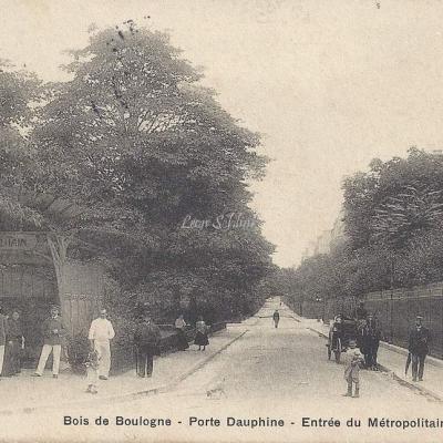 Duffour - Bois de Boulogne - Porte Dauphine - Entrée du Métropolitain