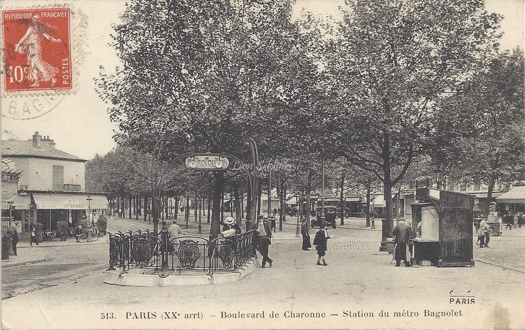 FF 513 - Boulevard de Charonne - Station du Métro Bagnolet