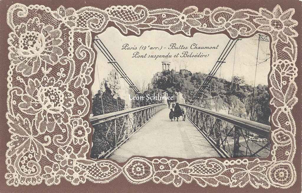 Buttes-Chaumont, Pont Suspendu et Belvédère