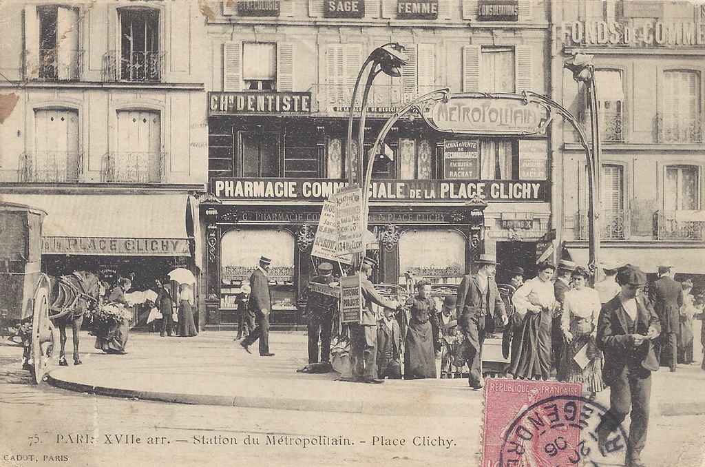Cadot 75 - Station du Métropolitain - Place Clichy