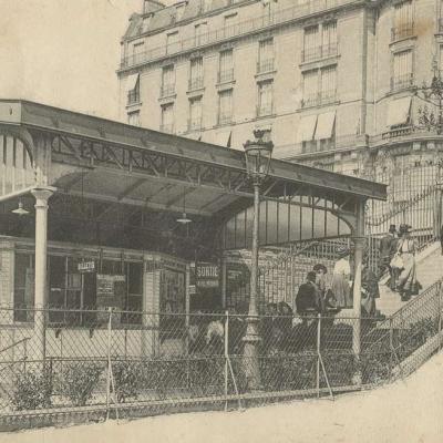 Carte-photo - La Gare de Passy