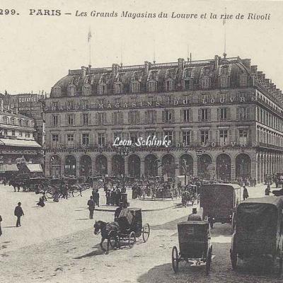CM - 299 - Les Grands Magasins du Louvre et la rue de Rivoli