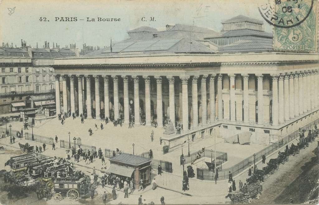 CM 42 - PARIS - La Bourse