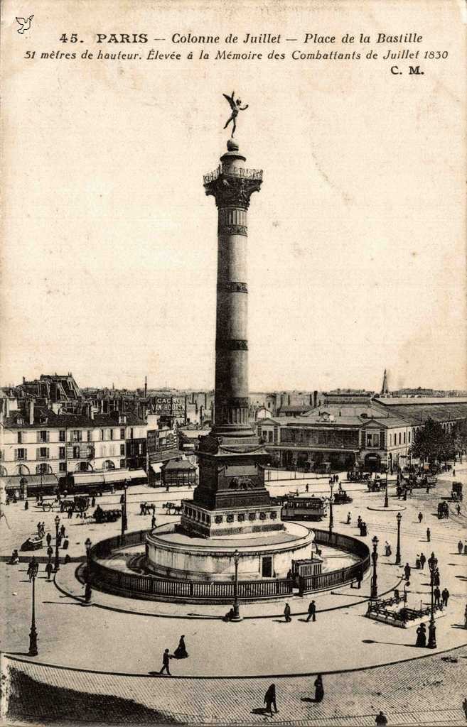 CM 45 - Colonne de Juillet - Place de la Bastille