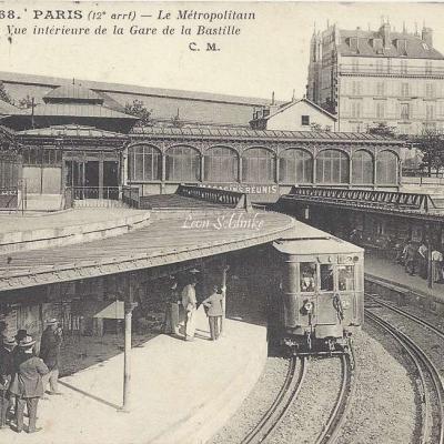 CM 468 - Le Metropolitain - Vue intérieure de la Gare de la Bastille