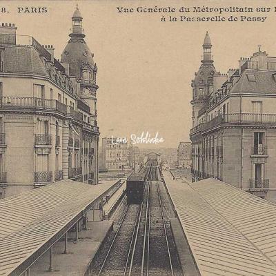 CM 478 - Vue du Métro sur la Seine à la Passerelle de Passy