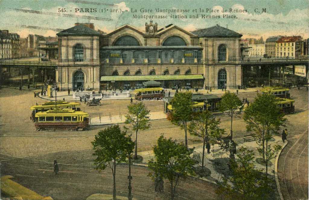 CM 545 - La Gare Montparnasse et la Place de Rennes