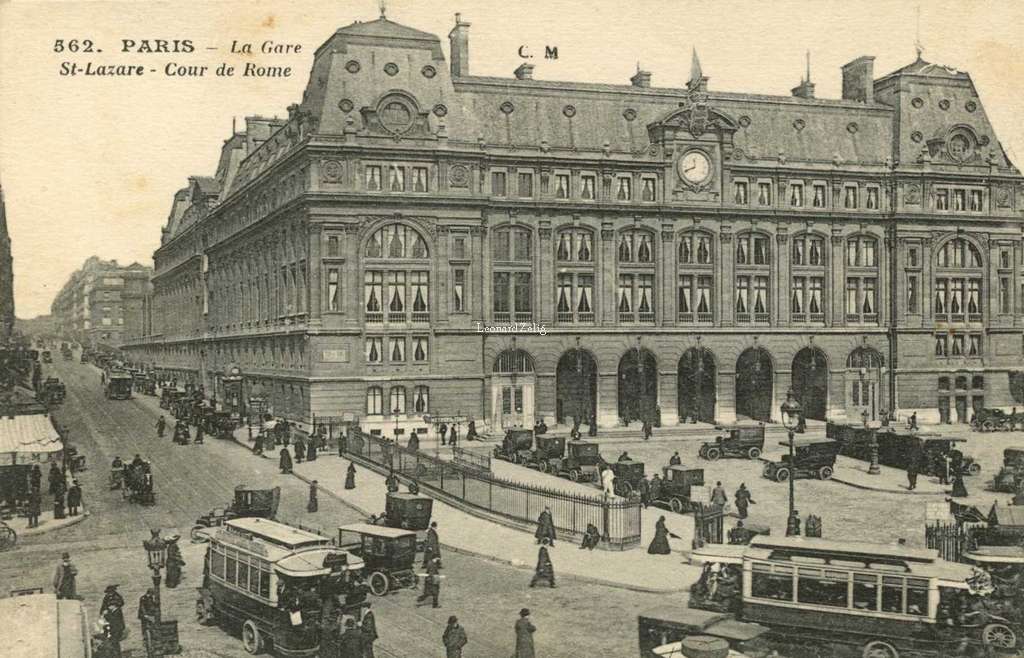 CM 562 - PARIS - La Gare St-Lazare - Cour de Rome