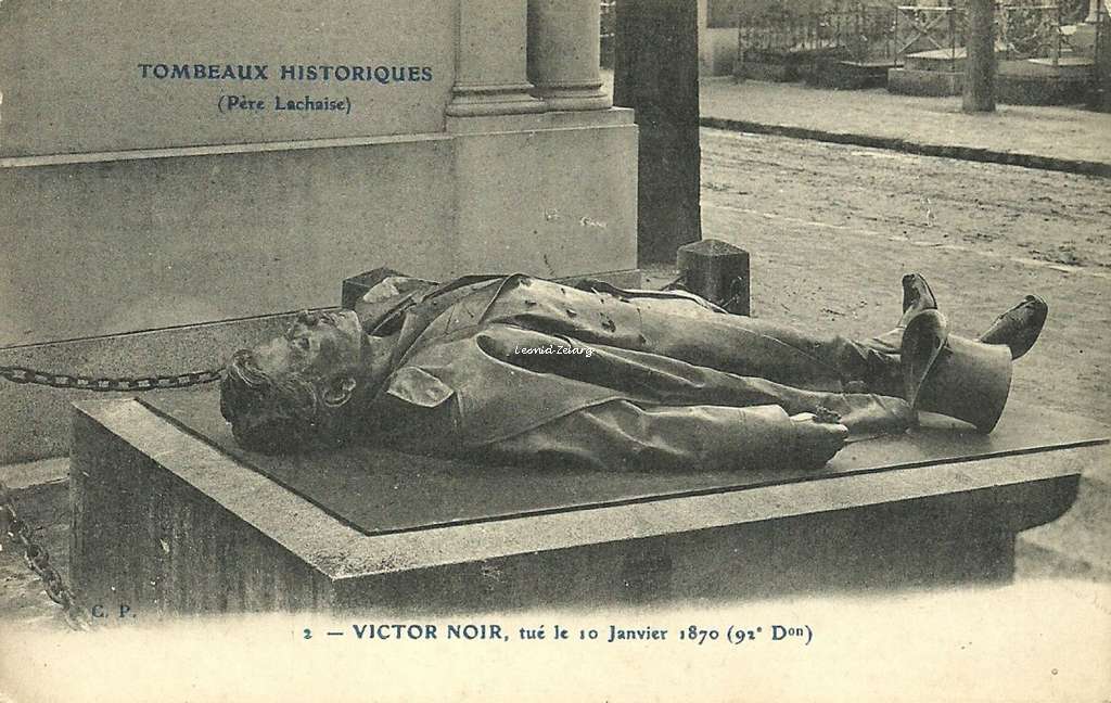 CP 2 - Victor Noir, tué le 10 Janvier 1870