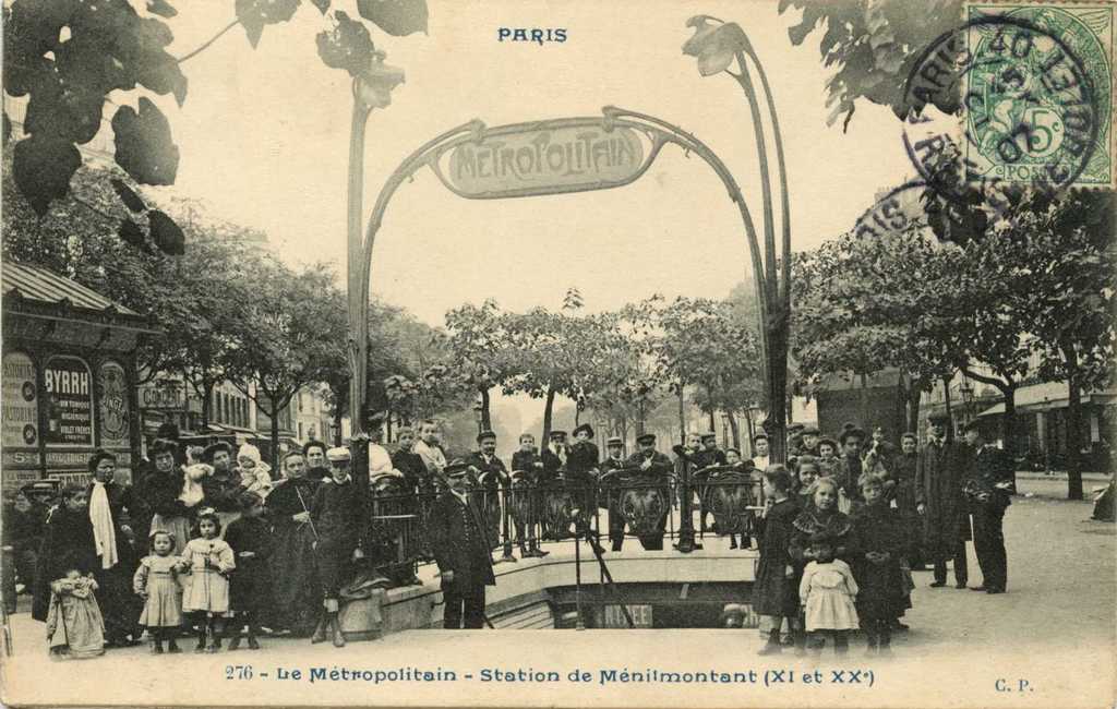 CP 276 - Le Métropolitain - Station de Ménilmontant