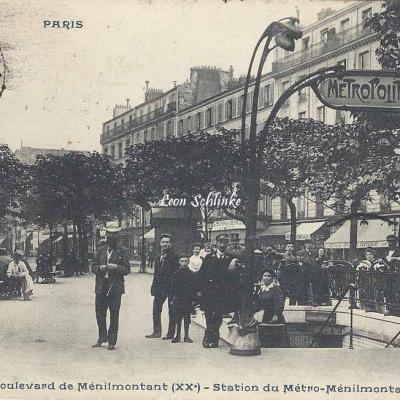 CP 937 - Boulevard de Ménilmontant - Station du Métro