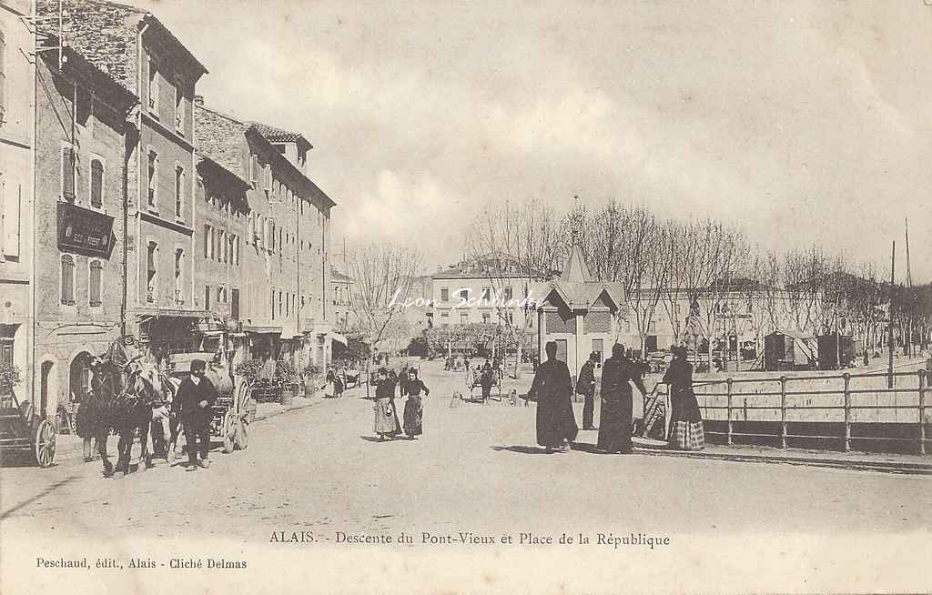Descente du Pont-Vieux et Place de la République (Peschaud)