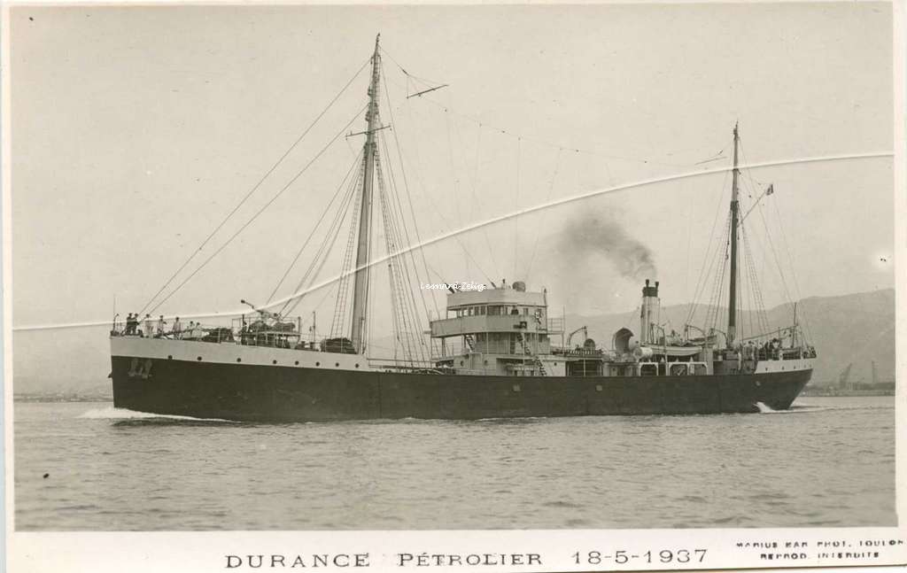 Pétrolier DURANCE  18-5-1937