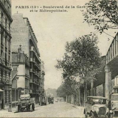 Edition Lecomte - PARIS (13°) - Boulevard de la Gare et le Métropolitain