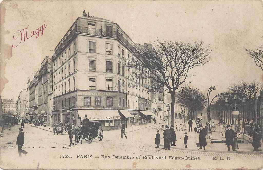 ELD 1224 (Maggi) - Rue Delambre et Boulevard Edgar-Quinet