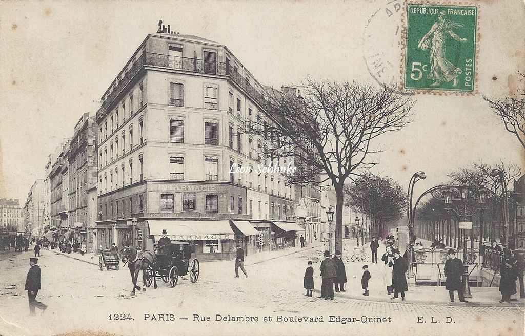 ELD 1224 - Rue Delambre et Boulevard Edgar-Quinet